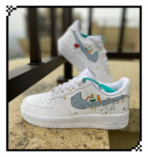 11.2 Hand Painted Air Force 1 Sneakers: 11