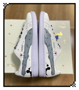 12.1 Hand Painted Air Force 1 Sneakers: 12